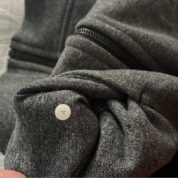Lululemon Scuba Hoodie Heathered Speckled Black Size 4 - Picture 8 of 9